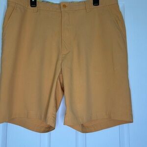 Bugatchi Orange Flat Front Shorts Casual Style